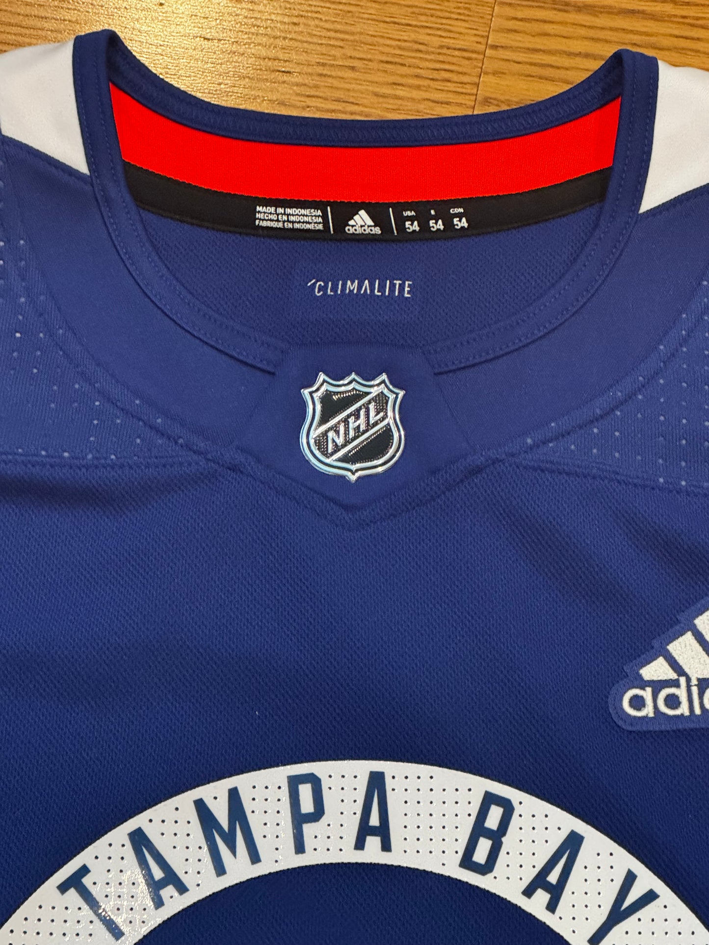 Authentic Tampa Bay Lightning practice jersey