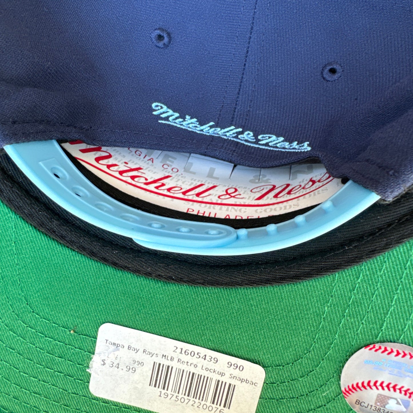 Rays Mitchell & Ness Snapback Hat