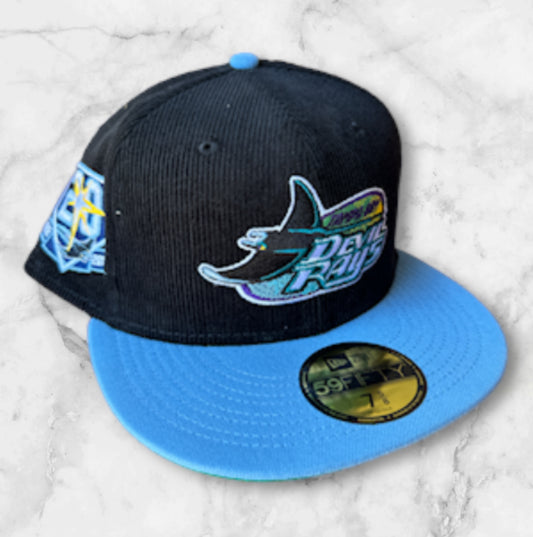 Rays New Era 59Fifty Corduroy hat fitted