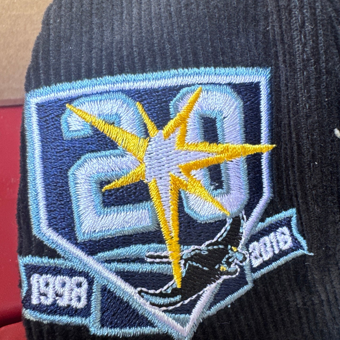 Rays New Era 59Fifty Corduroy hat fitted