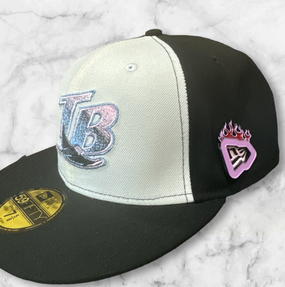 Pink Flames enamel hat pin