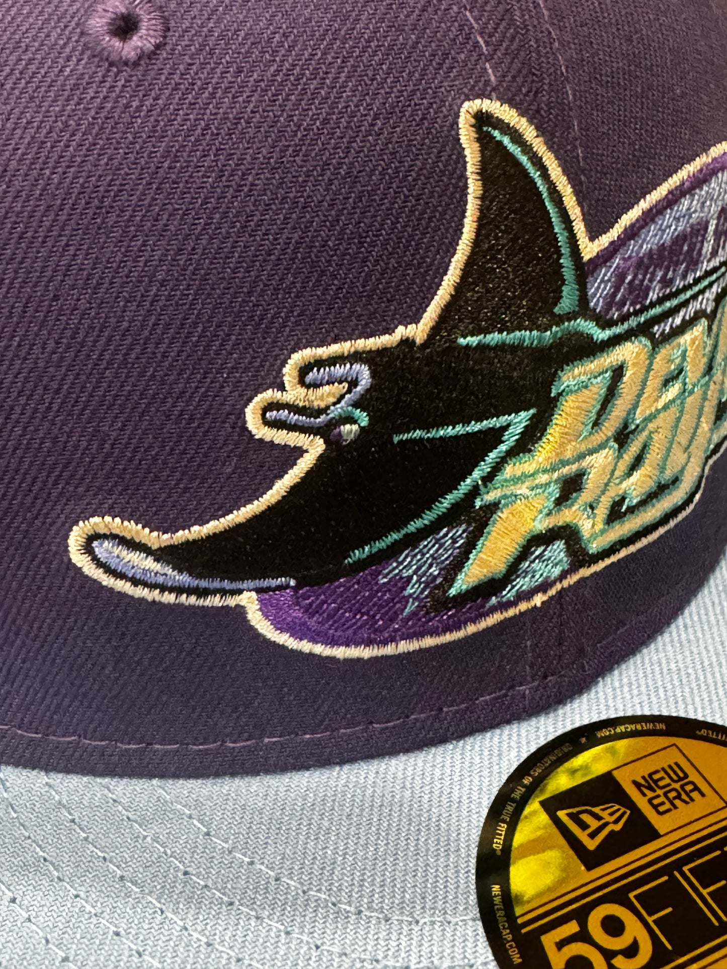 Rays purple 20 year patch New Era 59fifty Fitted Hat