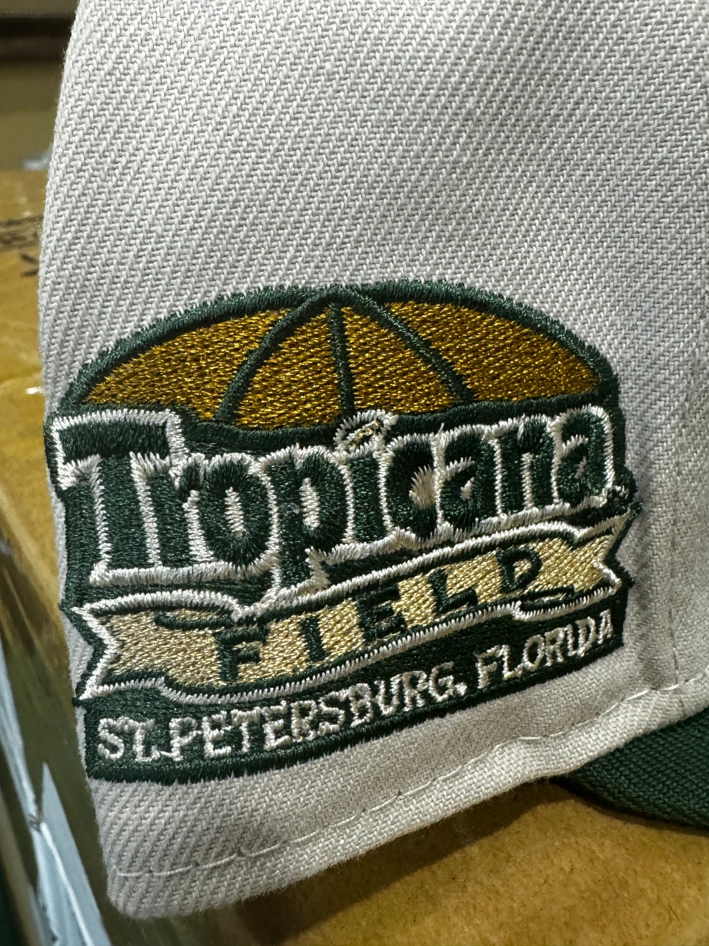 Rays TB LOGO  Tropicana Field side patch sz 7 1/2