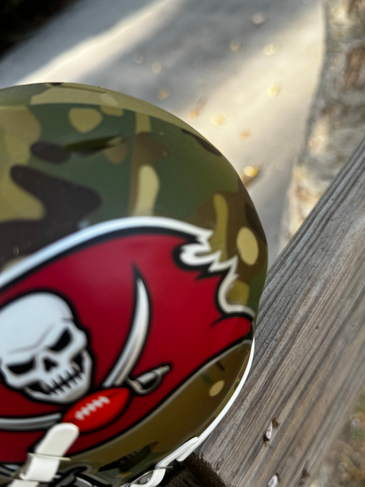 Warrick Dunn Camo auto mini helmet