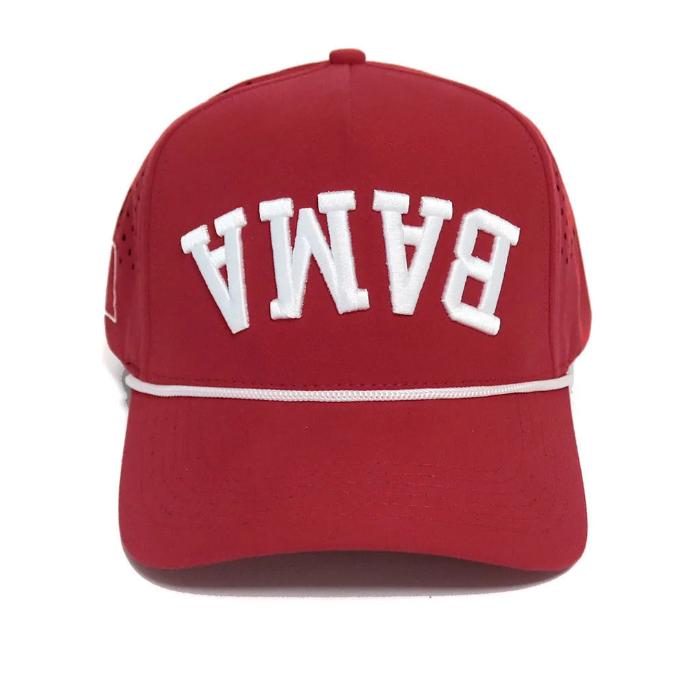 Alabama bama upside down hat cap triple logo performance golf hat  snapback