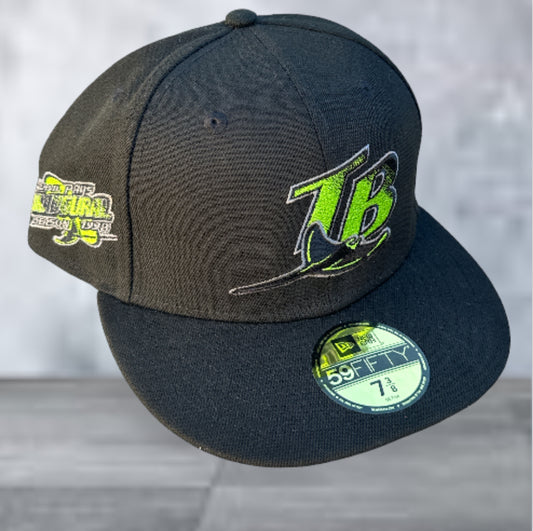 Tampa Bays Rays Electric Lime Fitted Hat