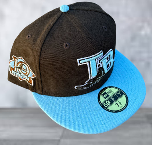 Tampa Bay Rays 10 Seasons Fitted Hat New  Era