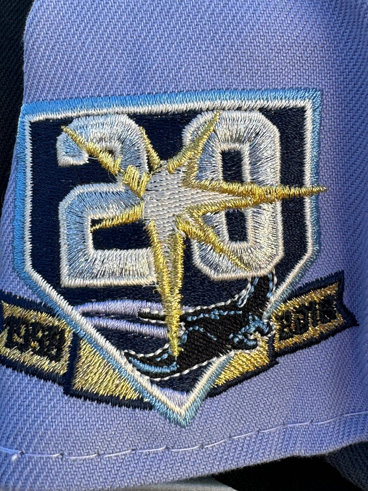 Tampa Bay Rays Fitted 20yr Hat