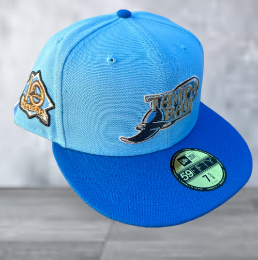 Rays New Era 59fifty 10 seasons Patch Fitted Hat