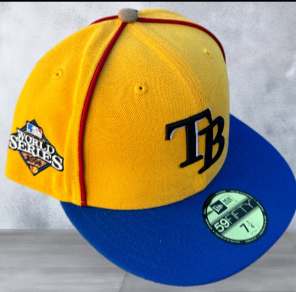 Tampa Bay Rays New Era 2008 World Series Patch Fitted Hat