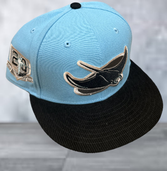 Tampa Bay Rays Corduroy Bill New Era Fitted Hat