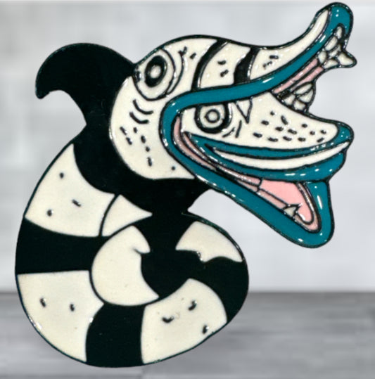 Beetlejuice Snake Pin