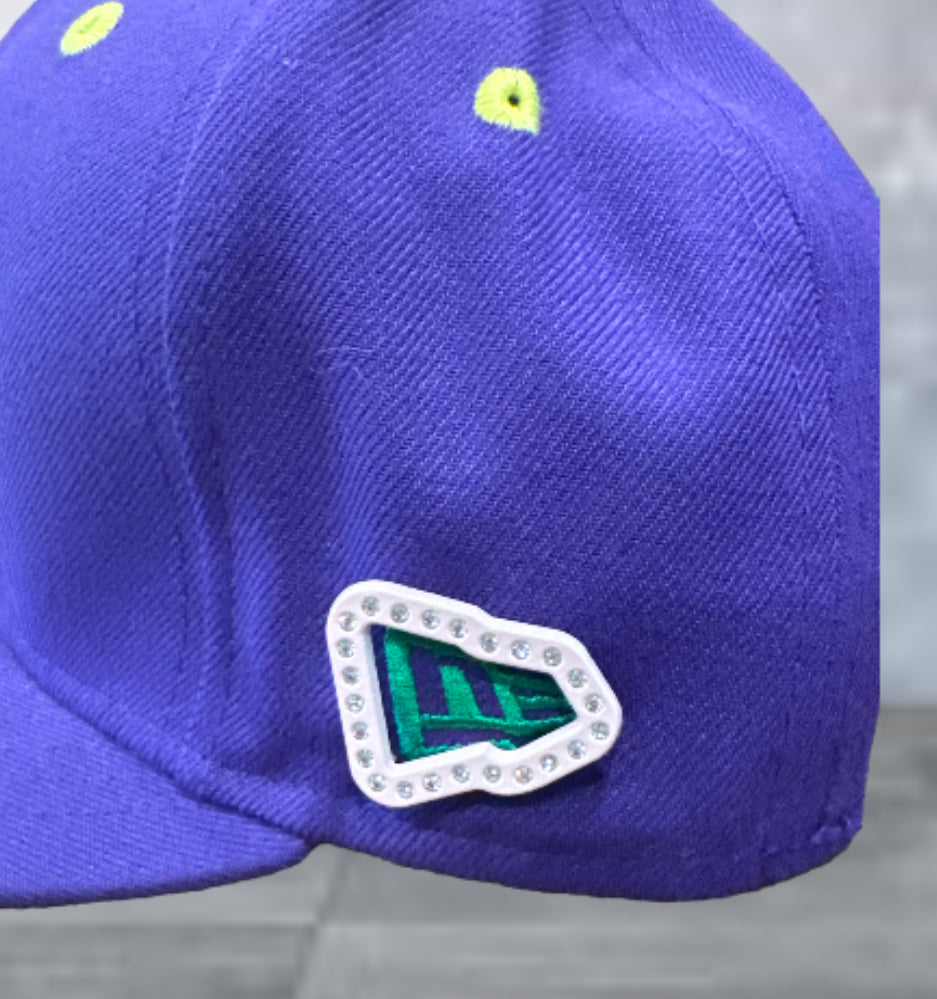 Rhinestone New Era Flag Outline Pin