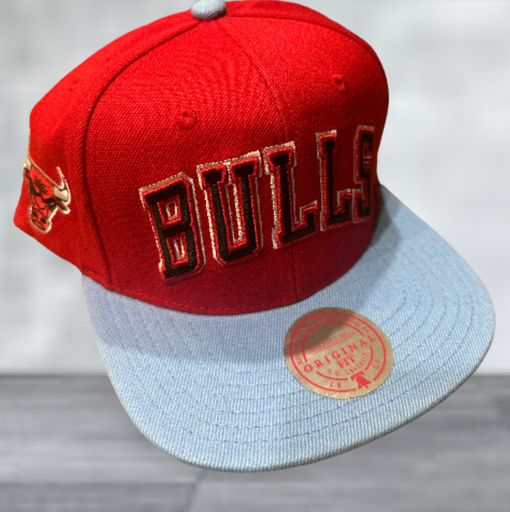 Bulls Blue Bill Mitchell & Ness Snapback Hat