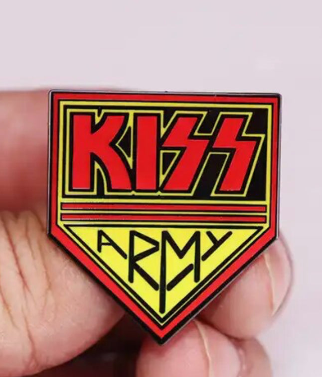 KISS Army Enamel Hat Pin