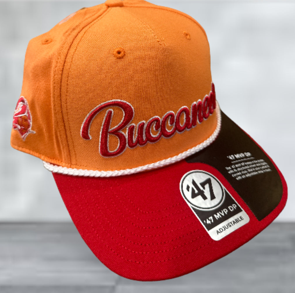 Buccaneers '47 Brand Throwback Script Snapback Hat