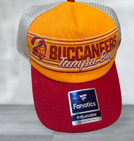 Buccaneers Throwback Fanatics Trucker Hat