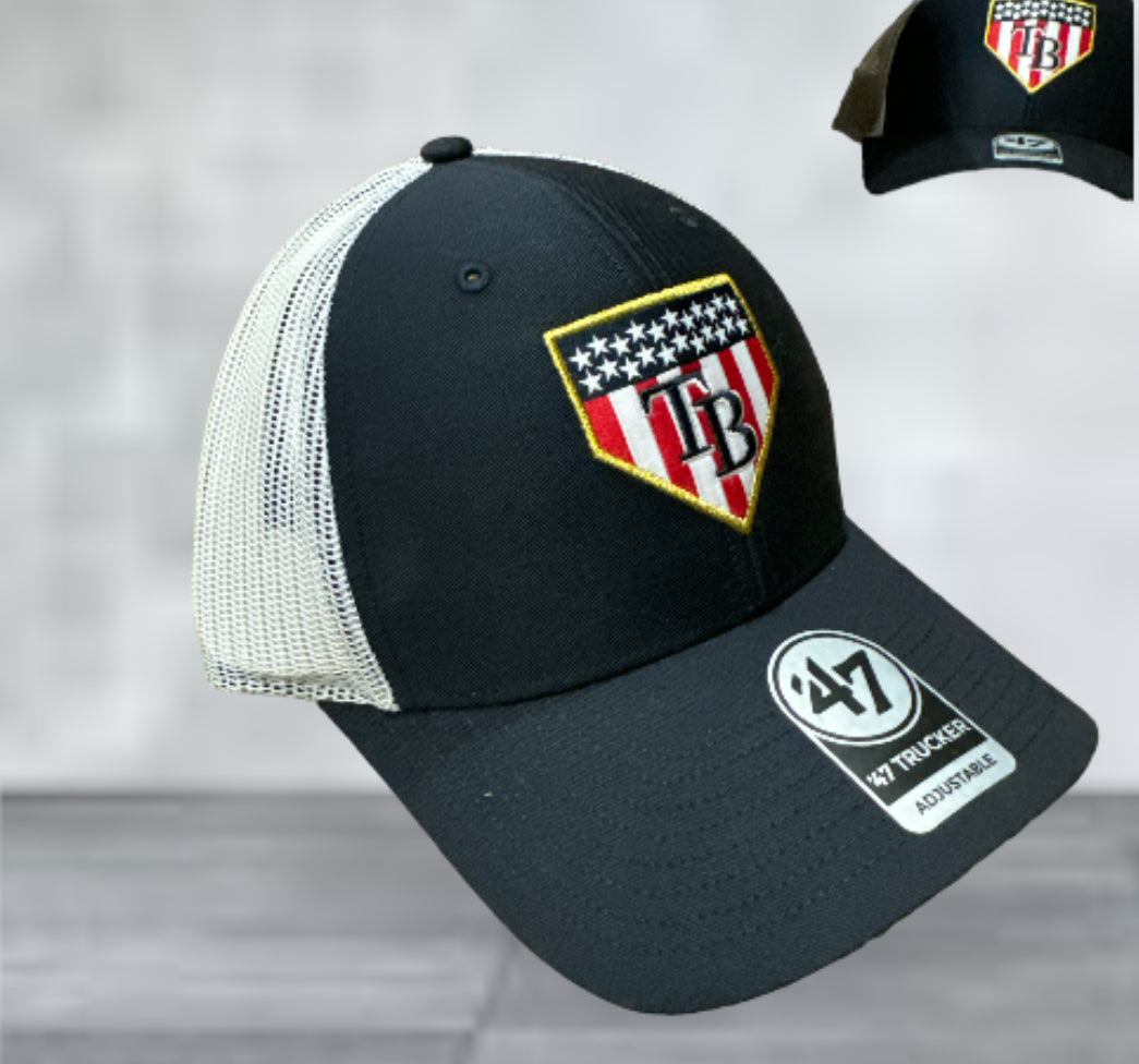 Rays USA '47 Brand Meshback Trucker Hat