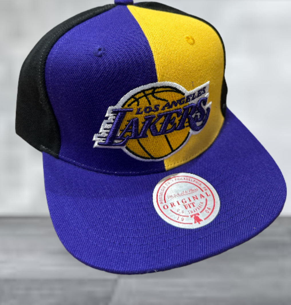 Lakers Pin Wheel Mitchell & Ness Snapback Hat