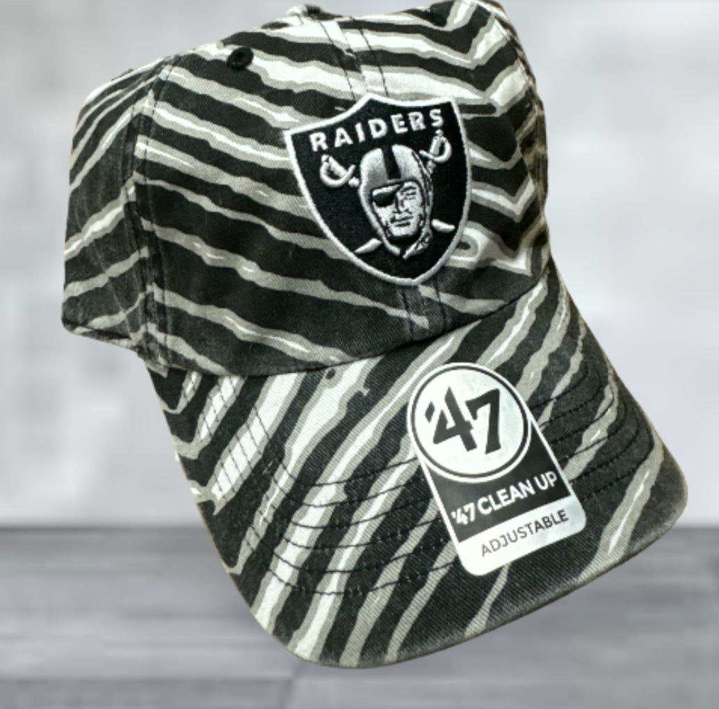 Raiders Zubaz '47 Clean Up Low Profile Hat