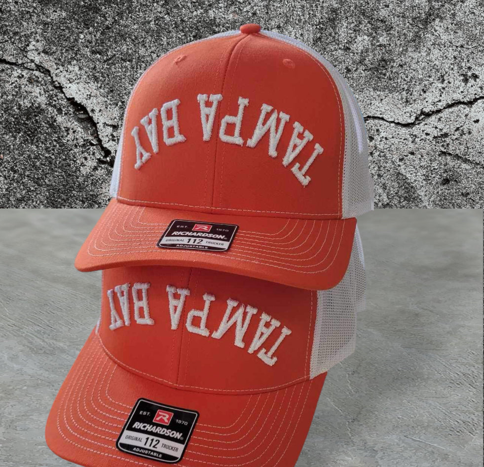 ...TAMPA BAY... team inspired INVERTED 3D hat RICHARDSON 112