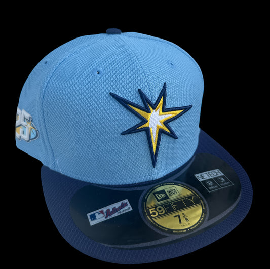 Tampa Bay Rays NE TECH 25yr Fitted Hat