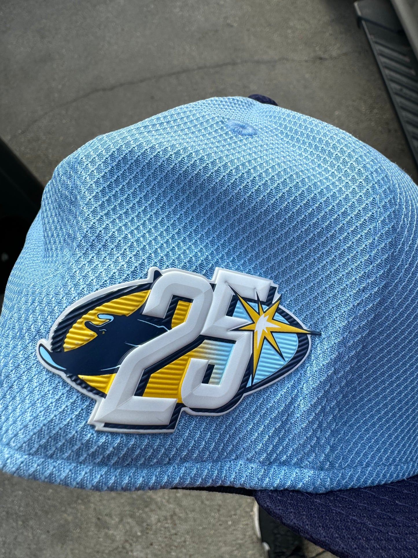 Tampa Bay Rays NE TECH 25yr Fitted Hat