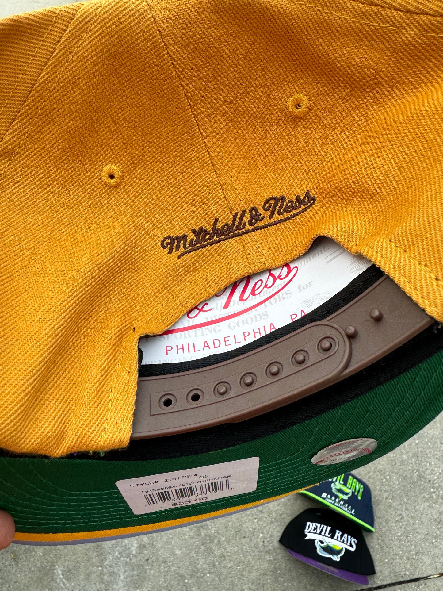 Mitchell & Ness Rays Snapback  Tan