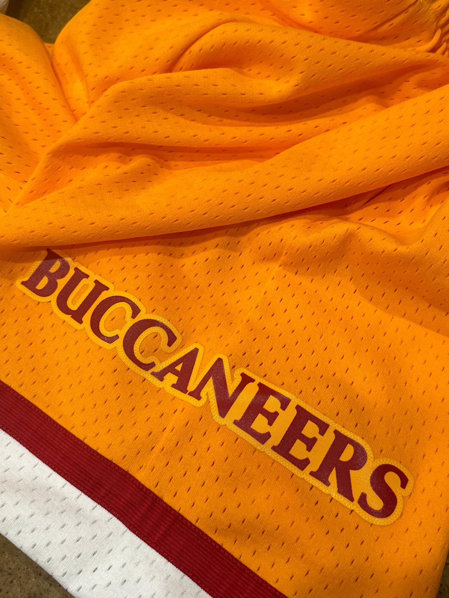 Buccaneers Mitchell & Ness Team I.D. Throwback Mesh Shorts